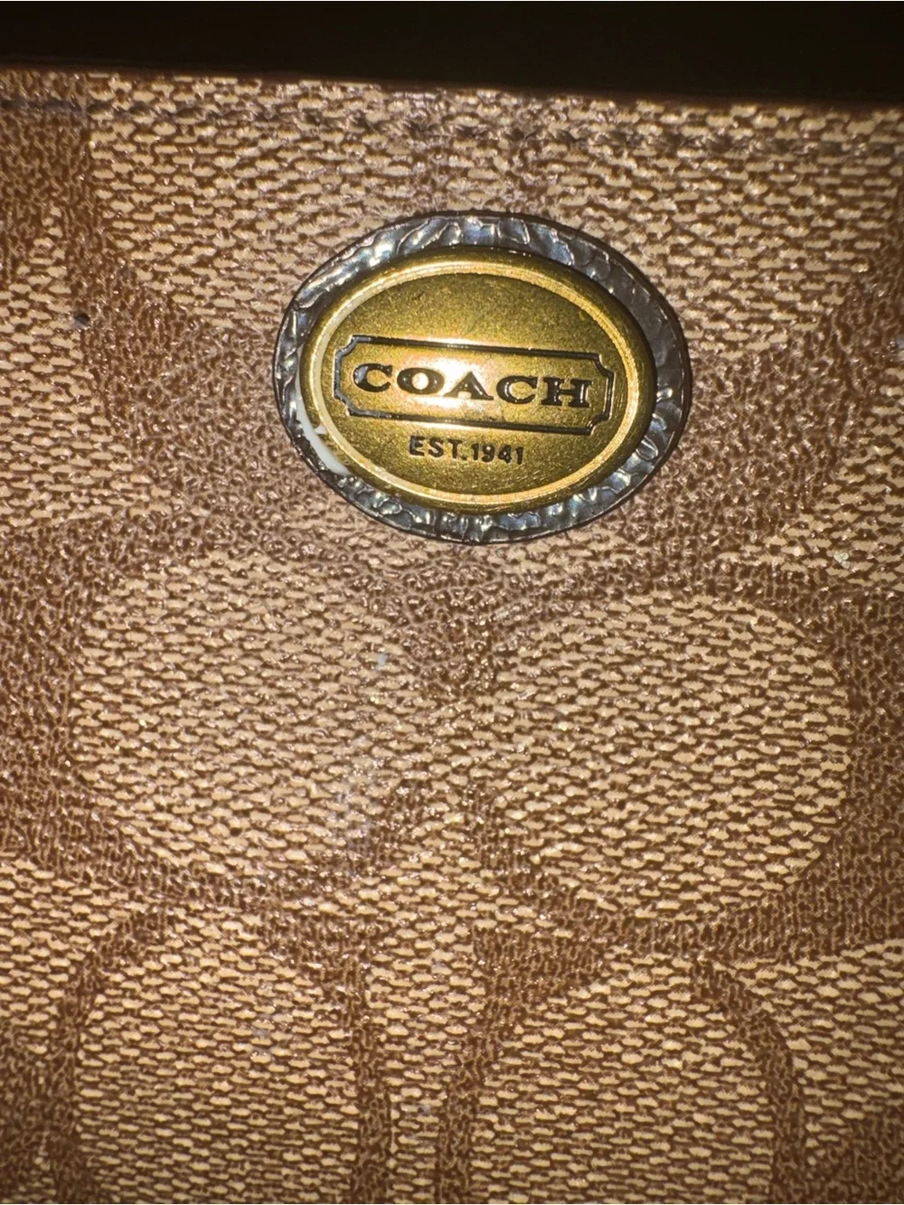 Coach Signature Canvas Bifold Wallet in Brown
